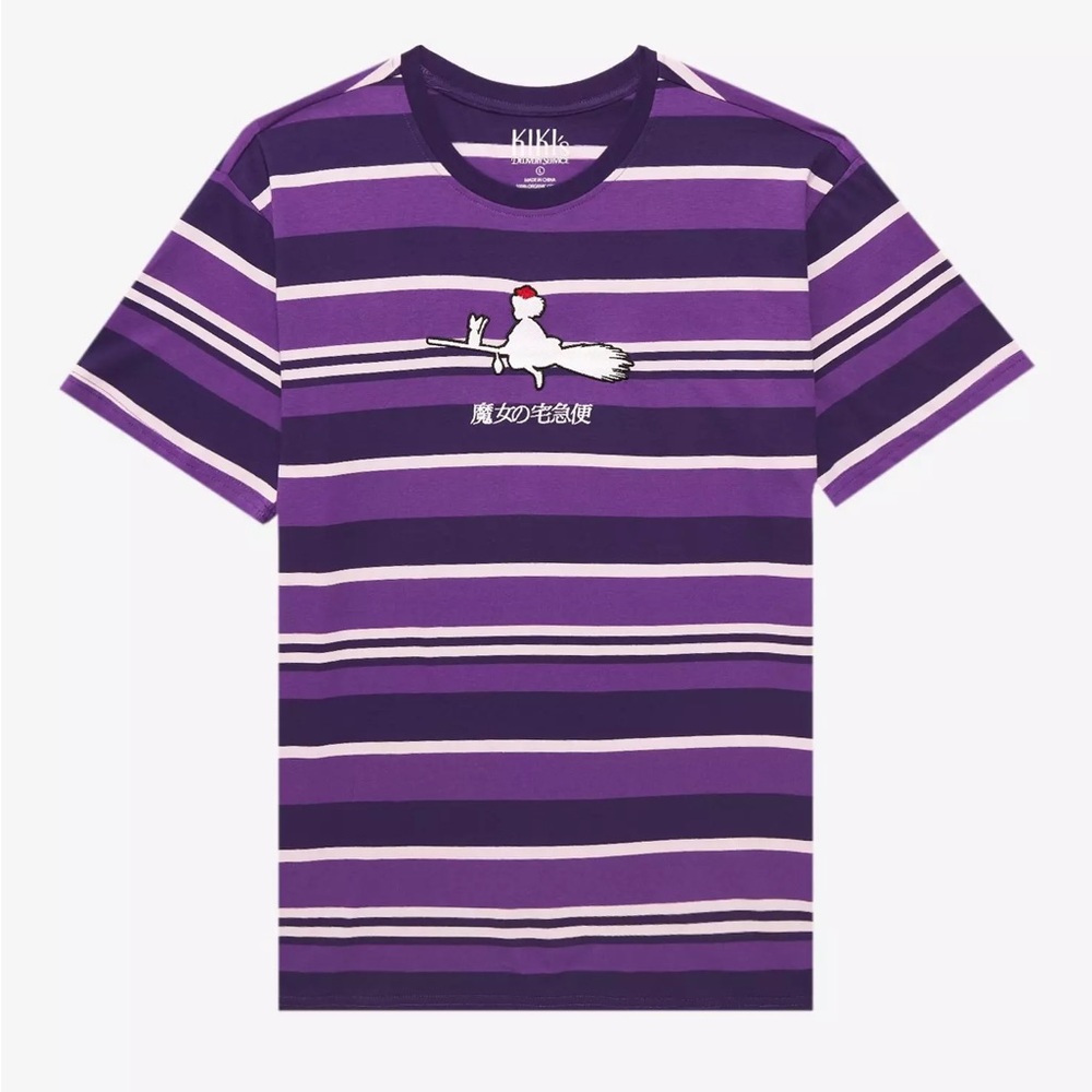 Box Lunch Kiki’s Delivery Service Purple Stripe Tee Shirt
